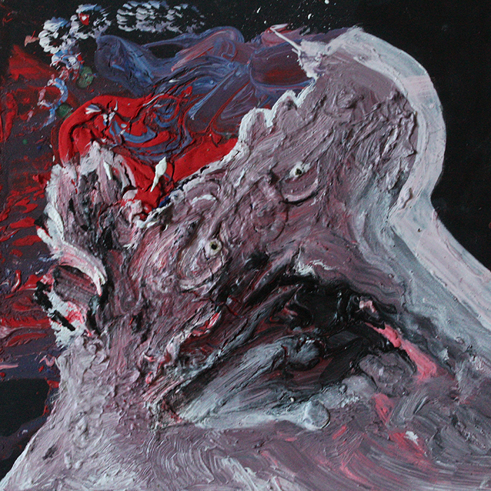 FABIAN GRABER: Süppchen als Hirn, 2020, Acrylic on cardboard